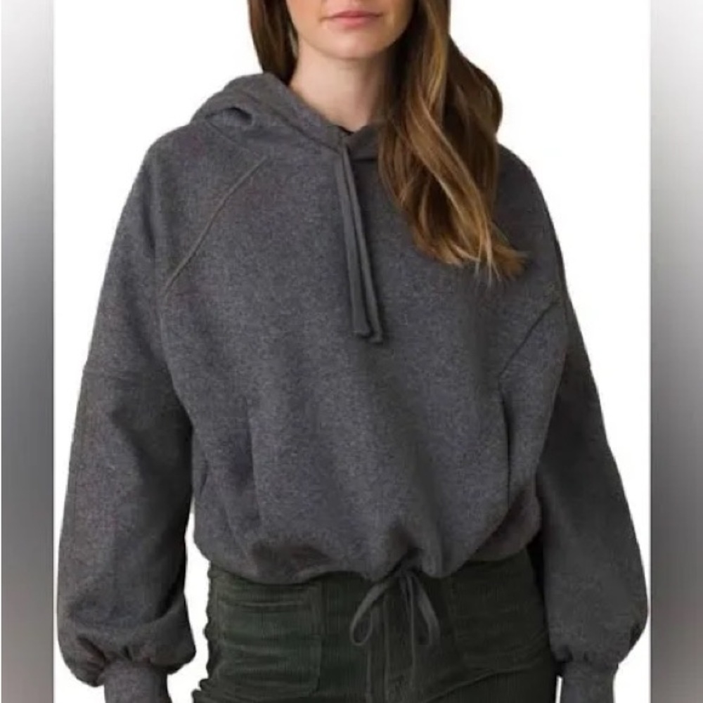 Prana Grey Ziller Hoodie Sweatshirt